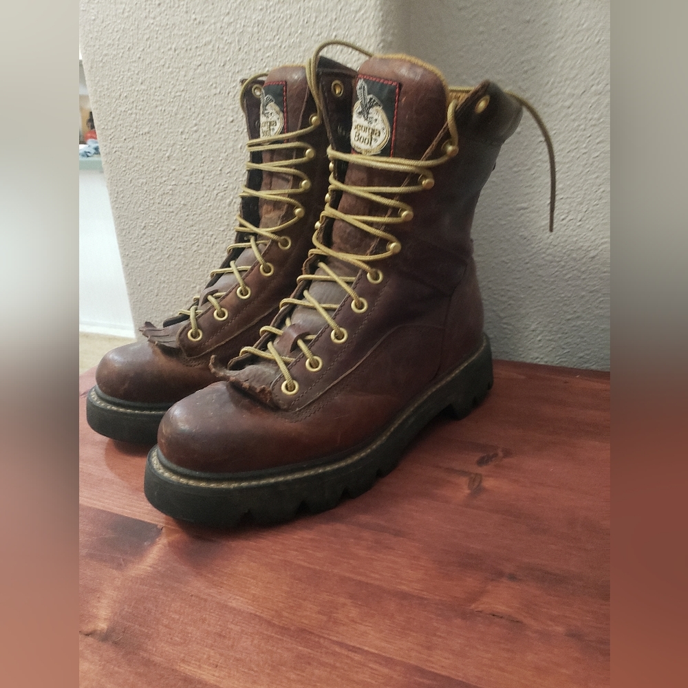 Georgia Boot Men's Low Heel Logger Work Boot Size 7